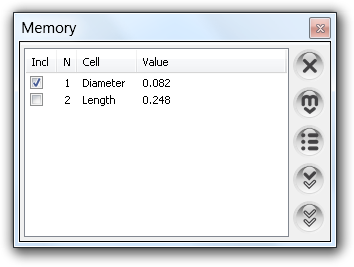 Fig. 5. Calculator memory.