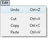 Fig. 1. Undo command in menu.