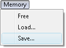 Fig. 1. Memory Save command in menu.