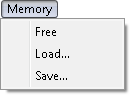 Fig. 1. Memory menu.