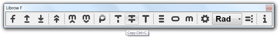 Fig. 2. Copy command in toolbar.