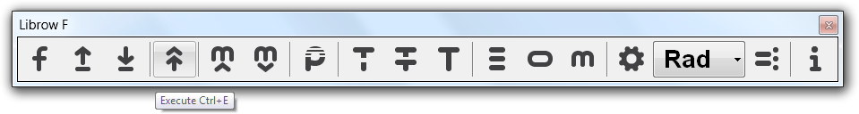 Fig. 14. File Execute command in toolbar.