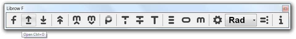 Fig. 5. File Open command in toolbar.